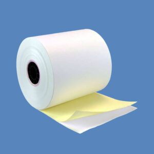 3“ x 90‘ 2-ply Carbonless White/Canary Roll Paper